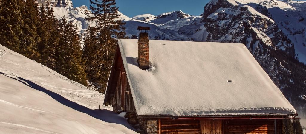 Sloped Roof On A Cabin